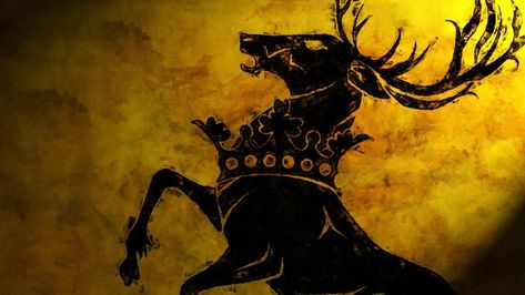 78+ Asoiaf Wallpapers on WallpaperPlay Baratheon Sigil, Game Of Thrones Wallpaper, House Sigil, Gaming Wallpapers Hd, House Baratheon, Deer Painting, Hbo Game Of Thrones, Game Of Thrones Art, Game Of Thrones Houses