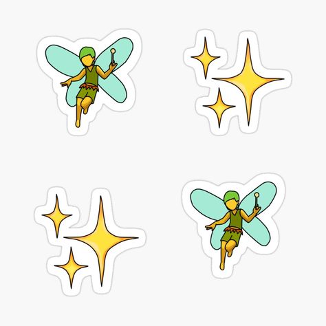 Get my art printed on awesome products. Support me at Redbubble #RBandME: https://www.redbubble.com/i/sticker/Star-and-Fairy-Emoji-Pack-by-beckahbrooks/57461076.EJUG5?asc=u Fairy Emoji, Fairy Stickers, Pretty Nails, My Art, Awesome Products, Doodles, Art Prints, Disney Characters, Sewing