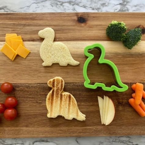 @curiousbeartoys posted to Instagram: Are you ready for a 'ROARING' good time at lunch? Grab this fun sandwich cutter to make lunch time fun at school or home! This cutie even comes with a sandwich box so that your sandwiches won't taste prehistoric by lunch. 📸: @handstandkitchen . . . #dino #dinosaur #sandwichcutter #lunch #lunchtime #lunchbox #lunchbreak #kitchentool #kitchentools #tacoma #tacomawa #tacoma_wa #fircrest #fircrestwa #universityplace #gigharbor #steilacoom #l Dinosaur Sandwich, Camp Snacks, Baby First Birthday Themes, Sandwich Box, Lunch Set, Dino Birthday Party, Veggie Sandwich, Dinosaur Theme Party, Dinosaur Baby Shower