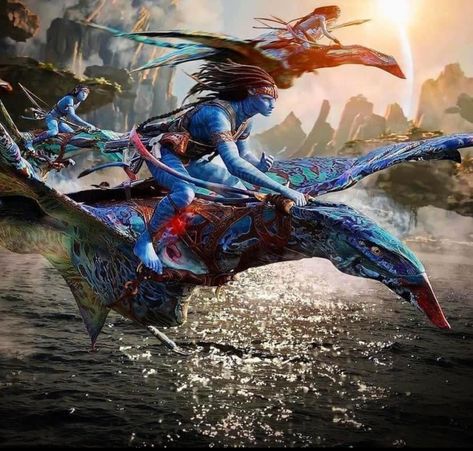 Avatar Way Of Water Neytiri, Metkayina Aesthetic, Avatar Neytiri, World Of Pandora, Avatar 2 Movie, Avatar Theme, Avatar Animals, Avatar Poster, Avatar Pandora