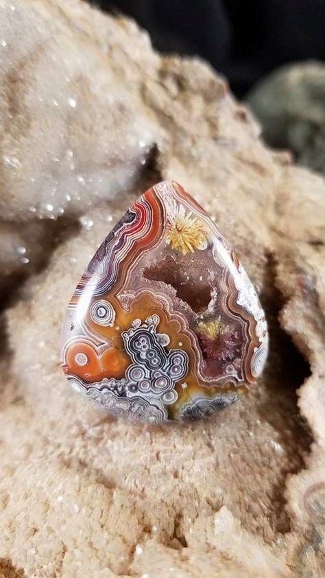 Crazy Lace Agate Crystal Room, Crystal Guide, Rock Minerals, Crystals Healing Properties, Pretty Rocks, Cool Rocks, Meditation Crystals, Rock Collection, Rocks And Gems