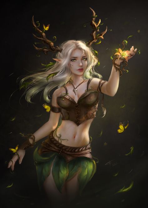 Ranger Rpg, Mobius Final Fantasy, Dnd Druid, Dnd Elves, Elf Characters, Elf Druid, Elves Fantasy, Female Elf, Wood Elf