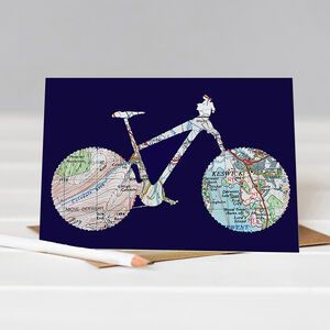 Bike Card, Craft Envelope, Bicycle Cards, Guy Cards, Gift Wraps, 40th Birthday Cards, 50th Birthday Cards, Fabric Cards, Masculine Birthday Cards