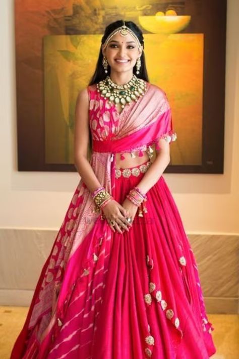 Presenting you latest Pink Lehengas. From light pink bridal lehengas to pastel pink bridal lehengas, we have got variety of lehengas #weddingbazaar#indianwedding #pinklehenga #pinklehengarani #pinklehengahot #pinklehengababy #pinklehengabridal #pinklehengalight #pinklehengaonion #pinklehengapastel #pinklehengablush #pinklehengadark #pinklehengadusty #pinklehengacolourcombos #pinklehengadesigns #pinklehengasabyasachi #pinklehengarose #pinklehengasimple #pinklehengapowder #pinklehengabridalpastel Unique Indian Outfits, Hot Pink Lehenga, Pink Bridal Lehenga, Bridesmaid Dresses Indian, Bridal Lehenga Designs, Stitching Dresses, Pink Lehenga, Yay Or Nay, Bridal Lehengas