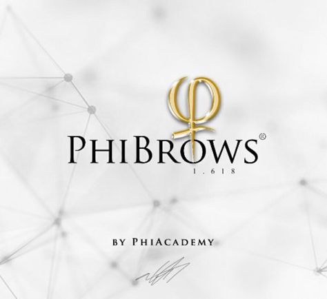 Phi Academy Logo, Phibrows Logo, Phibrows Logo Design, Phi Academy, Phibrows Microblading, Brown Living Room Decor, Academy Logo, Makeup Eyebrows, Permanent Makeup Eyebrows