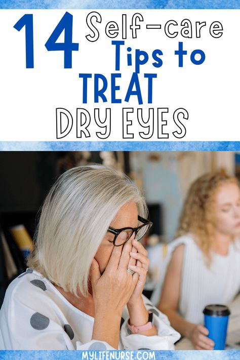 Woman rubbing her dry eyes. Dry Eye Lids, Dry Eyes Remedy Natural Treatments, Eye Allergy Relief, Dry Eye Remedies, Dry Skin Around Eyes, Crusty Eyes, Eye Medicine, Eye Health Remedies, Puffy Eyes Remedy