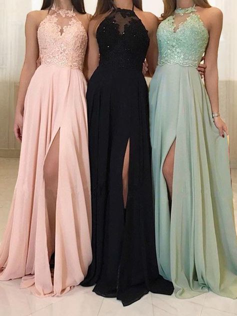 Lace chiffon bridesmaid dress