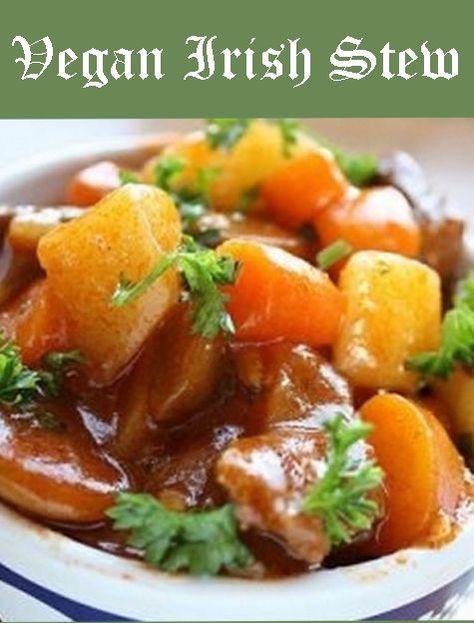 Whether you are looking for a crowd pleasing breakfast or exotic dinners from around the world, you will love these 25 Vegan Crockpot Recipes. Irish Beef Stew Recipe, Gluten Free Beef Stew, Vegan Crockpot Recipes, Vegan Crockpot, Vegan Slow Cooker, Irish Stew, Diner Recept, Crock Pot Recipes, Vegan Soups