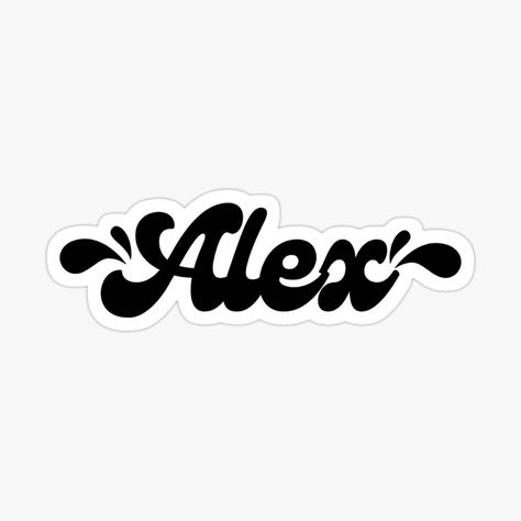 Get my art printed on awesome products. Support me at Redbubble #RBandME: https://www.redbubble.com/i/sticker/Alex-by-VITRARA/159713005.EJUG5?asc=u Boys Names, Boy Names, My Name Is, My Name, Awesome Products, My Art, Collage, Art Prints, For Sale