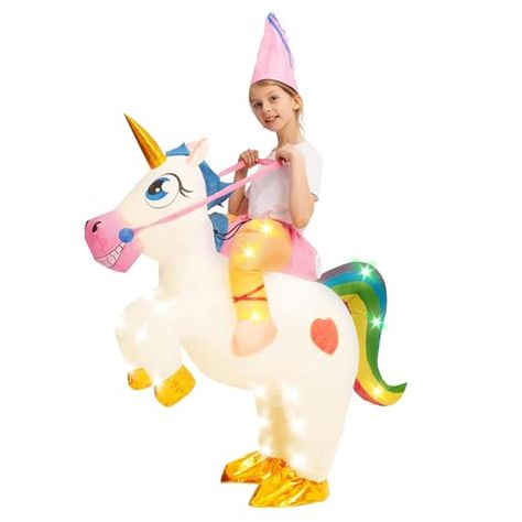 Spooktacular Creations Kids Inflatable Costume, Full Body Light-up Unicorn Air Blow Up Halloween Costumes Blow Up Halloween Costumes, Up Halloween Costumes, Inflatable Costumes, Unicorn Costume, Halloween Inflatables, Up Costumes, Trunk Or Treat, Halloween Event, Up Halloween