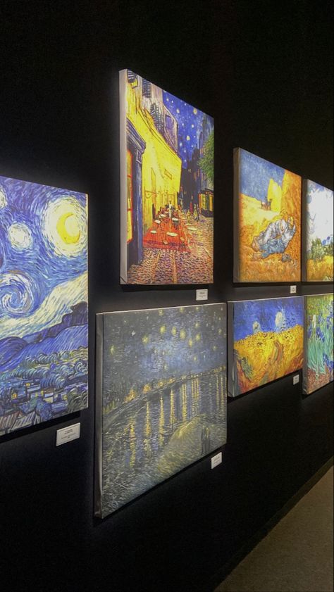 Vincent Van Gogh art. Post-impressionism art. Museum. Aesthetic places, date ideas, Van Gogh, aesthetically pleasing Starry Night Museum, Vincent Van Gogh Museum, Art Dates, Loving Vincent, Post Impressionism Art, فنسنت فان جوخ, Art Academia, Phone Aesthetic, Impressionism Art