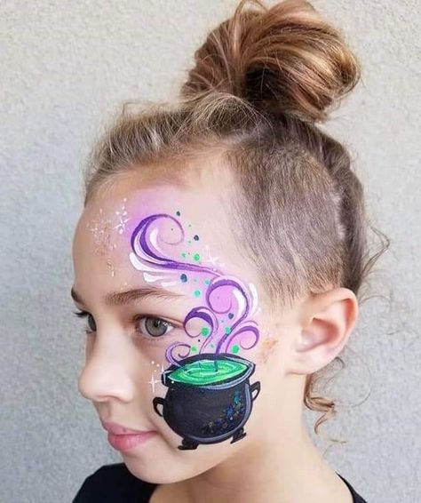 Cricut Face Paint Stencils, Face Paint Sign Ideas, Kids Ghost Face Paint, Halloween Face Paint Kids Easy, Easy Witch Face Paint, Fall Face Painting Ideas Simple, Children’s Face Paint Ideas, Face Painting Signs Ideas, Small Halloween Face Paint