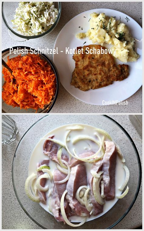 Breaded Pork Tenderloin, Polish Chicken, Chicken Schnitzel, Pork Cutlets, Marinated Pork, Polish Recipes, European Food, Pork Tenderloin, German Food