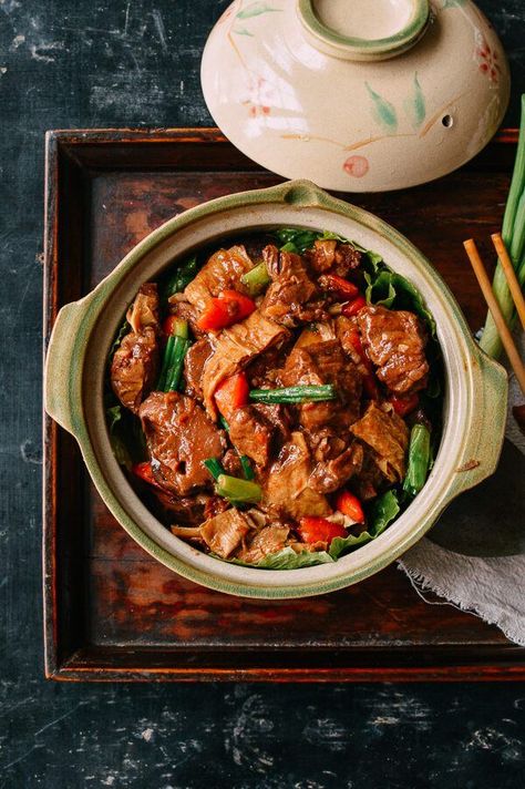 Chinese Braised Lamb Casserole, Hong-Kong Style | The Woks of Life | Bloglovin’ Chinese Lamb Recipes, Asian Stew, Fermented Tofu, Lamb Casserole, Cumin Lamb, Traditional Chinese Food, Chinese Dinner, Wok Of Life, Woks Of Life