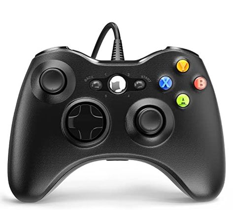 Amazon.com: Wired Controller for Xbox 360, YAEYE Game Controller for Xbox 360 with Dual-Vibration Turbo for Microsoft Xbox 360/360 Slim and PC Windows 7,8,10 : Video Games Xbox 360 Console, Wii Remote, Xbox 360 Controller, Xbox Console, Xbox 360 Games, Best Pc, Xbox Controller, Pc Windows, Game Controllers