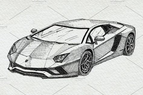 Car Drawing Easy, Bike Drawing, Car Drawing, Cool Car Drawings, Car Design Sketch, Car Illustration, Car Sketch, Mini Drawings, Drawing Images