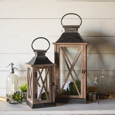 Farmhouse Candle, Antique Lanterns, Farmhouse Candles, Wood Lantern, Wooden Lanterns, Lantern Set, Wood Candle Sticks, Metal Lanterns, Candle Wall Sconces