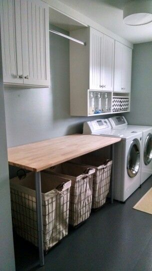 Basement Laundry Room Makeover, Laundry Room Update, Outdoor Laundry, Basement Laundry Room, Dream Laundry Room, Laundry Room Layouts, Basement Laundry, Mudroom Laundry Room, Laundry Room Renovation