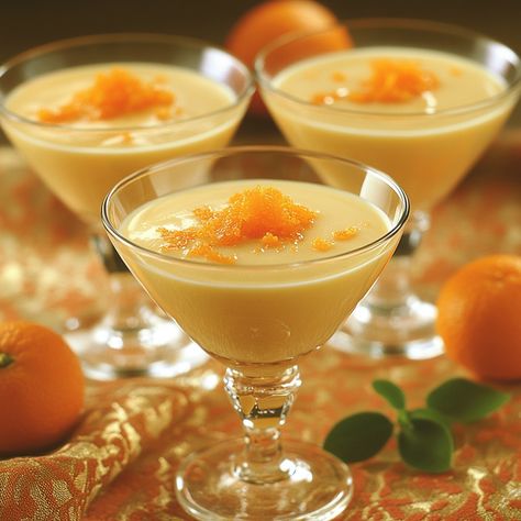 🍊 Refreshingly simple and creamy! Try these Mandarin Possets for a zesty, sweet treat that’s super easy to make! 🍊🍮 #MandarinDelight #EasyDesserts Mandarin Possets Ingredients: Heavy cream (2 cups) Sugar (3/4 cup) Fresh mandarin juice (1/2 cup) Mandarin zest (1 tsp) Instructions: In a saucepan, bring cream and sugar to a boil, then simmer for 3 minutes. Remove from heat, stir in mandarin juice and zest. Pour into serving glasses and chill for at least 2 hours before serving. 🍊 This creamy... Mandarin Posset Recipe, Posset Recipe, Mandarin Juice, Serving Glasses, Instagram Recipes, Trending Recipes, Cream And Sugar, Sweet Treat, Heavy Cream