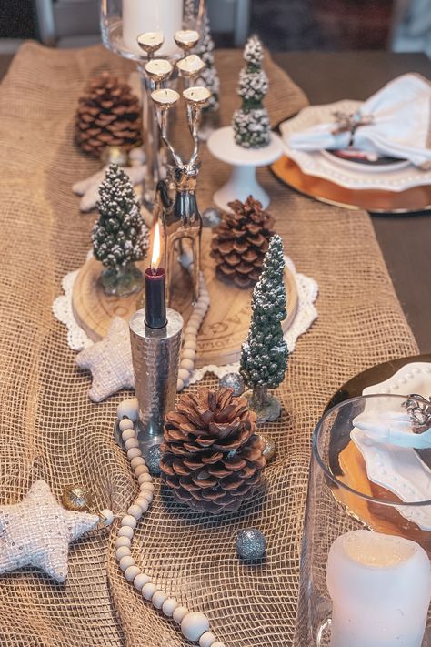 Boho Christmas Table 2023 Hessian Christmas Table, Boho Christmas Tablescape, Boho Christmas Table, Boho Christmas Party, Boho Christmas Decor, Xmas Table, Christmas Table Setting, Coastal Boho, Boho Christmas