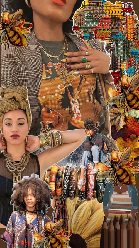 Comfy Afro Boho Aesthetic Afro Boho Fashion, Afro Boho, Boho Aesthetic, Band Aid, My Vibe, African American, Boho Fashion, Mood Board