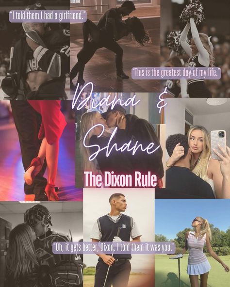 🏒Book Review📣 The Dixon Rule by Elle Kennedy Rating: 5/5⭐️ “Diana and I have a love-hate relationship. As in, she hates me, and I love to annoy her.” Diana does not like Shane at all. Shane loves to get under her skin. Now Shane is Diana’s neighbor. Diana has a lot going on this summer and does not have time to deal with Shane’s antics or her ex who can’t take a hint. When Shane’s ex, who he is still not over, comes to town with her new boyfriend, he asks Diana to be his fake girlfriend.... She Hates Me, Fake Girlfriend, Take A Hint, New Boyfriend, It Gets Better, Day Of My Life, Book Review, This Summer, Of My Life