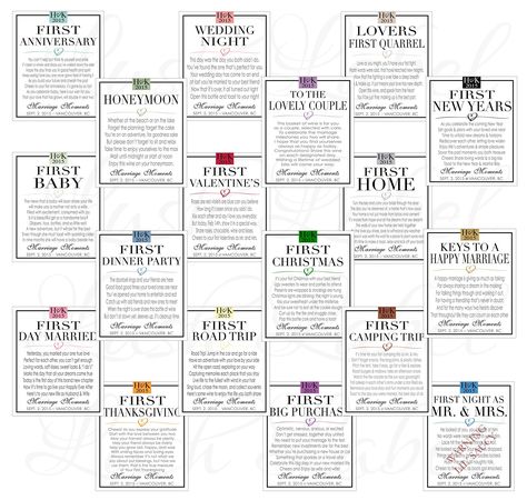 Milestones Wine Labels - Wedding Gift First Anniversary Bridal Shower Gift Wine Basket Engagement Gift Married Moments Marriage Milestones, Bridal Shower Poems, Poems Wedding, Wedding Gift Poem, Diy Bridal Shower Gifts, Milestone Wine, Best Bridal Shower Gift, Honeymoon Night, Wedding Wine Gift