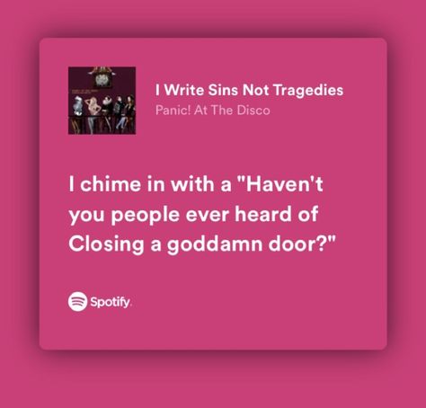 I Write Sins Not Tragedies, Lyrics Spotify, Rome, Songs, Writing, Collage, Music, Wall, Pins