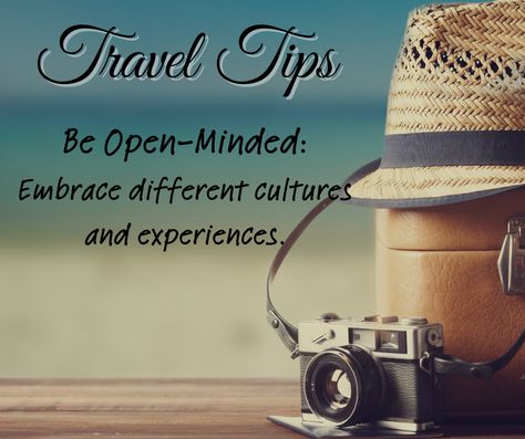 🌍✈️ Travel Tip Thursday! ✈️🌍  #beeadventuroustravel #celebrations #memories #traveltip Travel Life Hacks, Enjoy The Moment, Open Minded, Travel Life, Life Hacks, Travel Tips, Mindfulness, In This Moment, Travel