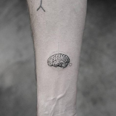 Skull With Brain, Psychology Tattoo, Designing Tattoos, Detailed Tattoos, Brain Tattoo, Unique Tattoos For Men, Medical Tattoo, K Tattoo, Tattoo Zeichnungen