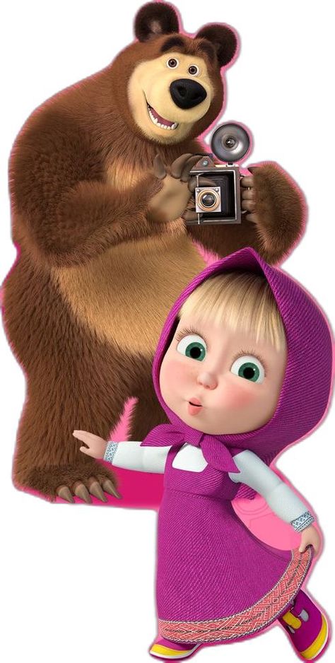 Marsha And The Bear, Draw Comics, Bear Cake Topper, Cute Mobile Wallpapers, Masha And The Bear, Bear Birthday, Bear Cakes, The Bear, Baby Cards