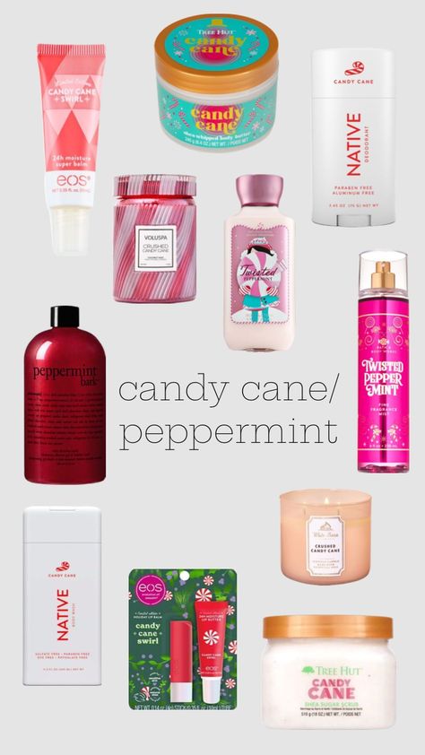 #candycane #peppermint Mint Candy, Peppermint Bark, Fragrance Mist, Body Skin Care, Body Wash, Candy Cane, Paraben Free Products, Deodorant, Peppermint