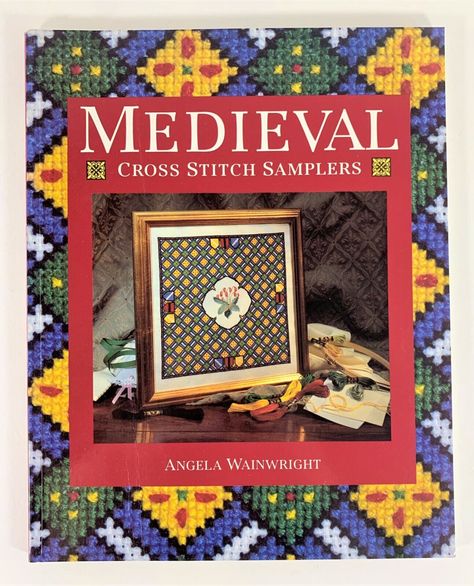 Medieval Cross Stitch, Medieval Cross, Steiner Waldorf, Cross Stitch Beginner, Stitch Stuff, Craft Books, Learning Materials, Needlework Patterns, Charlotte Mason