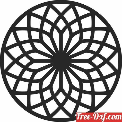 Round Cnc Design, Wall Separator, Decorative Screen Doors, Door Pattern, Free Dxf Files, Fabric Painting Techniques, Silhouette Cameo Tutorials, Mirror Crafts, Floral Wreath Watercolor