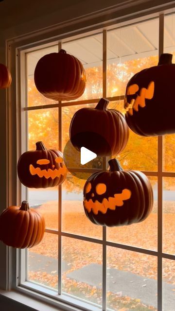 McKenna Barry on Instagram: "Halloween Decorations Harry Potter floating pumpkin tutorial! 🎃  #halloween #halloweendecorations #codeorange #spookyseason #spookyszn #autumn #autumnvibes #darkacademia #darkacademiaaesthetic #harrypotter #harrypotterhalloween #floatingcandles #fall #fallvibes #falldecor #homedecor #fyp #foryou #foryoupage #halloweendecor #floatingpumpkins #diyhalloween #diyhalloweendecor #reels #reelsinstagram" Floating Pumpkins Diy, Floating Pumpkins Harry Potter, Indoor Pumpkin Display, Floating Jack O Lanterns, Halloween Decorations Harry Potter, Mckenna Barry, Floating Pumpkins, Harry Potter Pumpkin, Pumpkin Tutorial