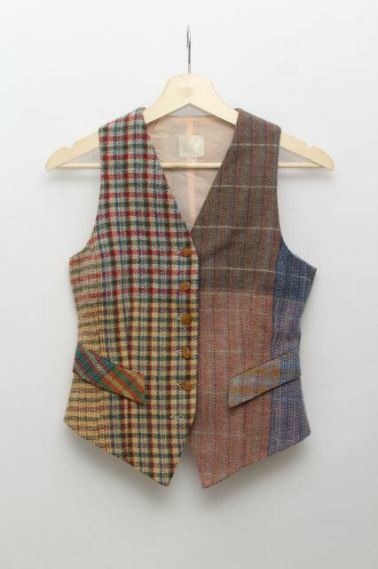 Vivienne Westwood Waistcoat, Vivienne Westwood Vest, Patchwork Waistcoat, Diy Vest, Waistcoat Outfit, Vest Patterns, Patchwork Clothes, Funky Outfits, Vest Designs