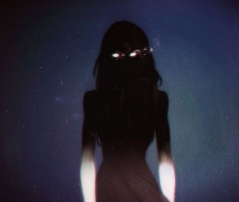 Glowing Eyes, The Shadow, In The Dark, Hands On, A Woman, Hair, Black