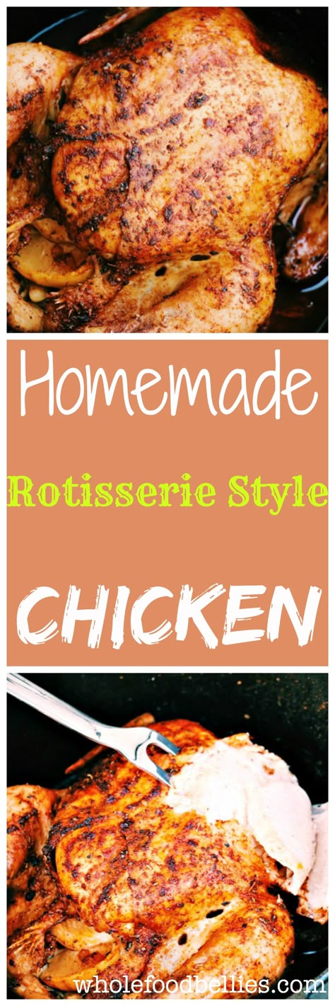 Homemade Rotisserie Style Chicken Homemade Rotisserie Chicken, Rotisserie Chicken Recipe, Favorite Recipes Chicken, Pantry Ingredients, Rotisserie Chicken Recipes, Homemade Spices, Idee Pasto Sano, Poultry Recipes, Awesome Things