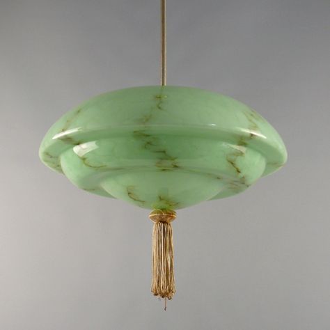 Listed on VNTG.com: Art Deco Pendant light with marbled lampshade, 1930s | #vntg #vintage Art Deco Light, 1930s Light Fixtures, Art Deco Entrance, Art Nouveau Pendant Light, Hotel Ceiling, Art Deco Light Fixture, 1940s Art Deco Chandelier, 1930s Lamp, Art Deco Pendant Light