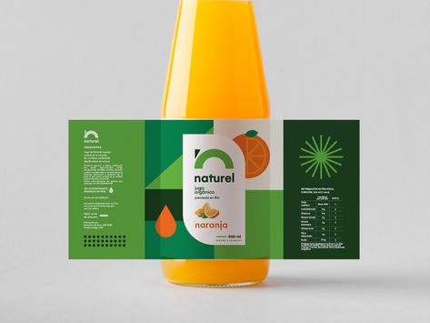 Naturel Juice Bottle Label Minuman, Fruit Juice Packaging, Desain Merek, Juice Logo, Juice Branding, Drinks Packaging Design, Fruit Packaging, Bottle Design Packaging, Juice Packaging