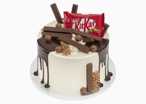 Birthday cakes kit kat cake chocolate cake drip cake cake delivery london Cake Designs Kitkat, Kit Kat Cake Designs, Kit Kat Cake Decoration, Birthday Cake Kit Kat, Kitkat Birthday Cake, Kitkat Cake Decoration, Kit Kat Cake Ideas, Kitkat Cake Design, Kitkat Cake Ideas