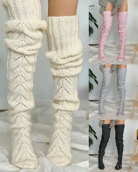 Thigh High Knit Socks, Thigh High Leg Warmers, Knitted Leg Warmers, Winter Tights, Over Knee Socks, Slouch Socks, Knit Leg Warmers, Leg Warmer, Christmas Style