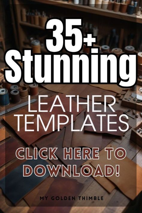 Discover a collection of free leathercraft patterns in pdf format. Craft your own leather satchel, tote bag, wallet, and more with these easy-to-follow leather templates. Perfect for any DIY leather enthusiast. #FreeLeathercraftPattern #FreeLeatherPatterns Diy Leather Satchel, Leather Boot Pattern, Leather Burning Patterns, Leather Keychain Template Free, Tooling Leather With Cricut, Soft Leather Scraps Ideas, Leather Craft Templates Free, Leather Pouch Pattern Diy, Leather Tools For Beginners