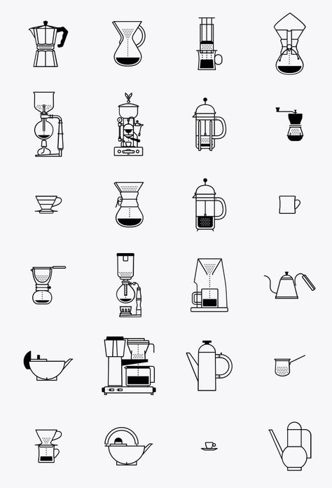 Coffee icons by Eric Ellis #icon #design #icondesign #minimal #coffee http://thenounproject.com/ericellis/collection/coffee/ Silhouette Cameo 4, Coffee Latte Art, Coffee Icon, Coffee Tattoos, Design Café, Black And White Coffee, Coffee Drawing, Coffee Wallpaper, Coffee Illustration