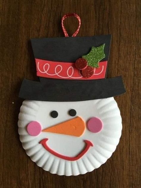 Paper Plate Snowman, Fun Ideas For Kids, Winter Crafts Preschool, December Crafts, Christmas Crafts For Toddlers, Preschool Christmas Crafts, Toddler Arts And Crafts, Christmas Crafts For Kids To Make, Christmas Arts And Crafts