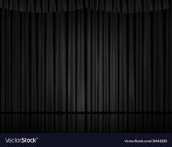 Black velvet curtain in theater or cinema Vector Image Black Velvet Drapes, Glossy Floor, Theatre Curtains, Stage Curtains, Velvet Drapes, Barn Ideas, Black Curtains, Velvet Curtains, Draped Fabric