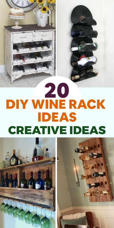 Discover a world of creativity with these unique DIY wine rack concepts that beautifully display your wine collection and elevate your home decor. Whether you prefer repurposing pallets for a rustic touch or crafting elegant wall-mounted designs with copper pipes, there's a project suited to every style and space. Celebrate your innovative spirit by exploring these inventive wine rack ideas, sure to impress both wine aficionados and DIY enthusiasts alike. Cheers to creating functional art that speaks volumes about your craftsmanship! Diy Wine Racks, Modern Mailbox Diy, Wine Rack Ideas, Wood Wine Rack Diy, Diy Wine Rack Projects, Wine Rack Projects, Diy Cat Hammock, Reclaimed Wood Wine Rack, Diy Phone Stand