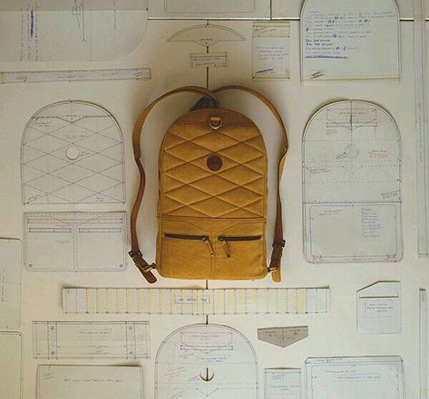 Leather Backpack Pattern, Backpack Tutorial, Sacs Tote Bags, Backpack Pattern, Bags Tutorial, Leather Pattern, One Bag, Handcrafted Leather, Sewing Bag