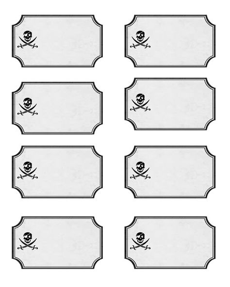 Pirate Party and Printable Labels! What Is Your Pirate Name Free Printable, What's Your Pirate Name Free Printable, Free Printable Pirate Party, Pirate Food Labels Printable Free, Pirate Food Labels, Pirate Party Food Labels, Pirate Thank You Tags, Pirate Printables, Pirate Food