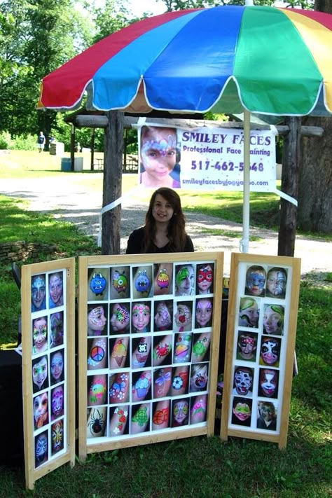 Face painting menu board Face Painting Board Display, Face Painting Display Board, Face Paint Menu Board, Face Painting Menu Board, Face Painting Booth, Paintings Face, Face Painting Business, Face Painting Supplies, Face Paint Set